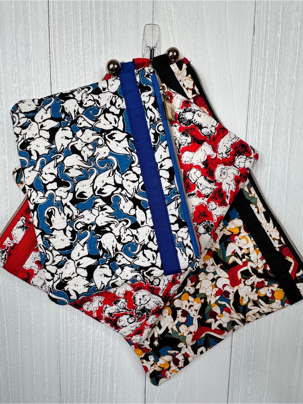 Carolina Herrera x Target Lined Zip Travel Bags—Colorful Set of 3